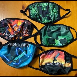 Adult Minecraft Face Mask - Lot of 5